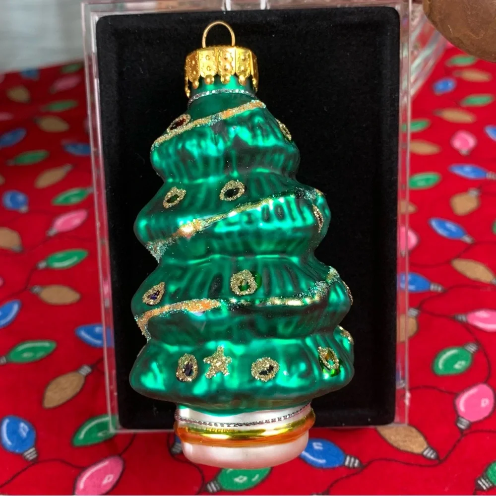Glass Christmas Tree Ornament.🎄🎄